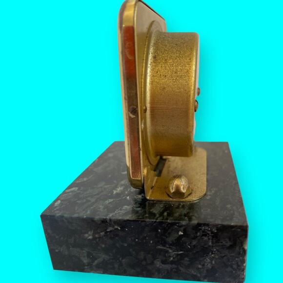 Vintage Desktop Weather Station Florn Made In Germany Marble Base - Picture 3 of 8